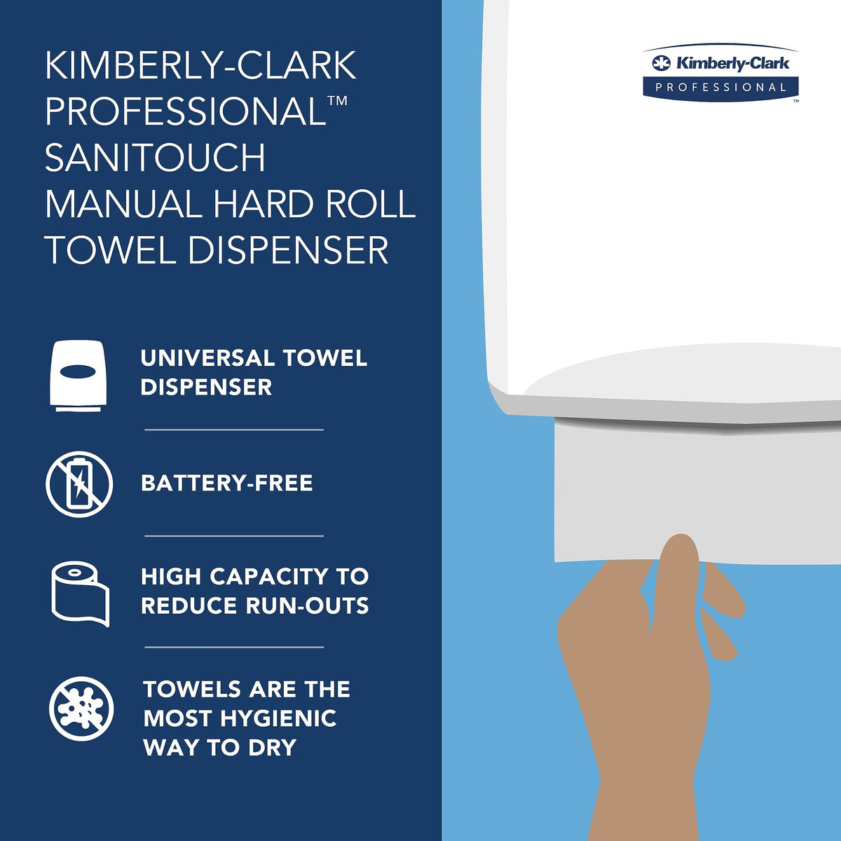 KIMBERLY-CLARK PROFESSIONAL Paper Towel Holder 09990, 1.5" – view 10