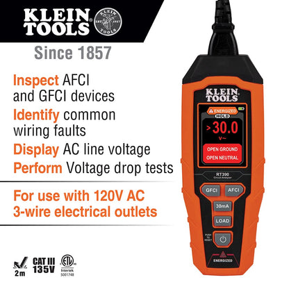 KLEIN TOOLS Electric Circuit Testing Device RT390, One Size – view 2