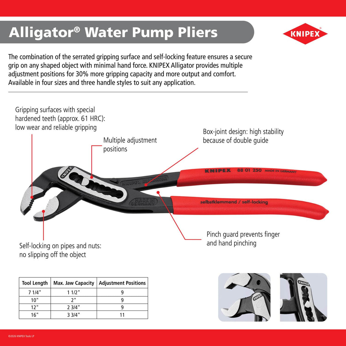 KNIPEX Pliers 8801180, 7 1/4-Inch – view 4