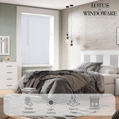 LOTUS & WINDOWARE Window Shade MLX2772WH, 27"W x 72"H – view 3