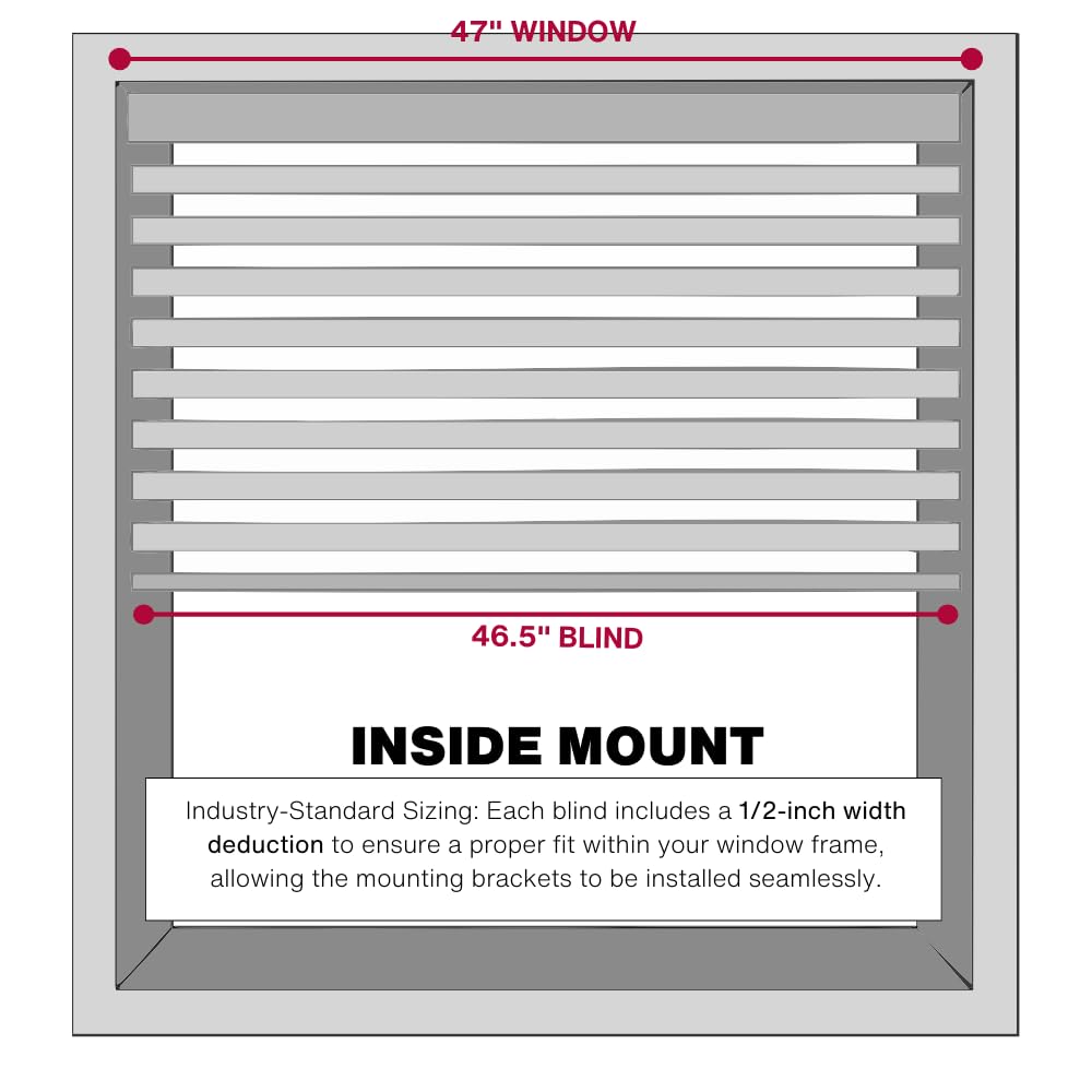 LOTUS & WINDOWARE Window Shade MLX4748WH, 47"W x 48"H – view 4
