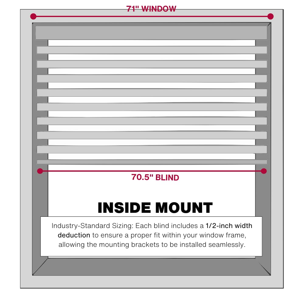 LOTUS & WINDOWARE Window Shade MLX7172AL, 71"W x 72"H – view 4