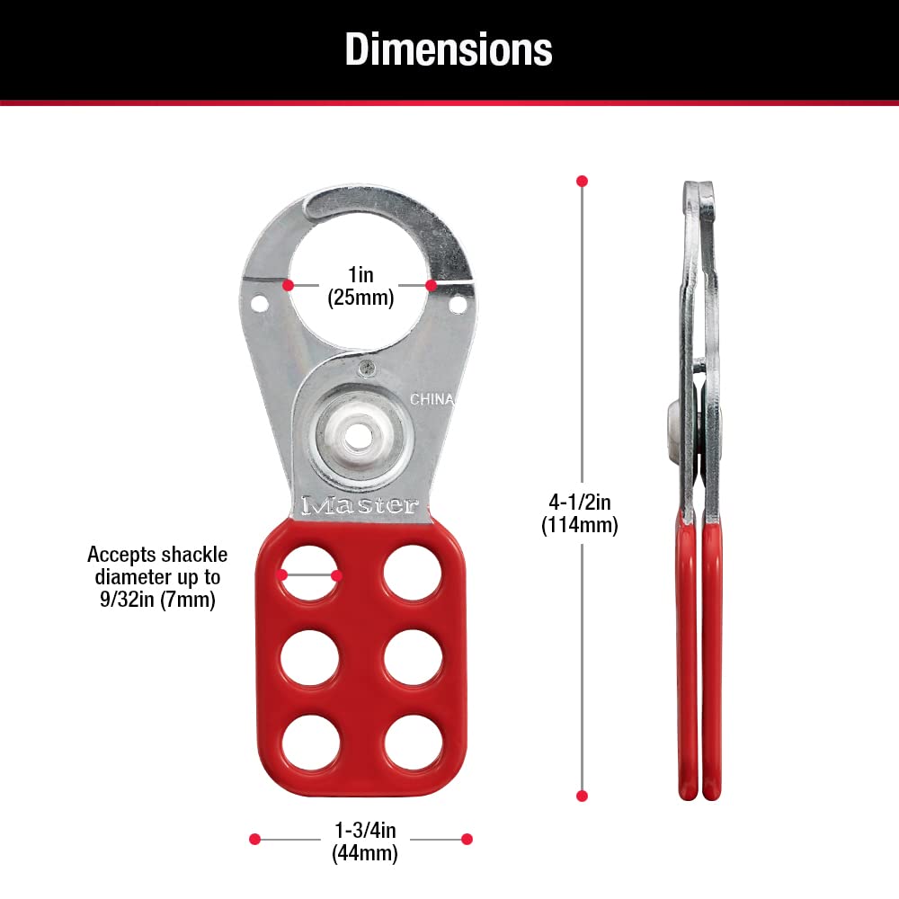 Master Lock 420, 1" Inside Jaw Diameter – view 3