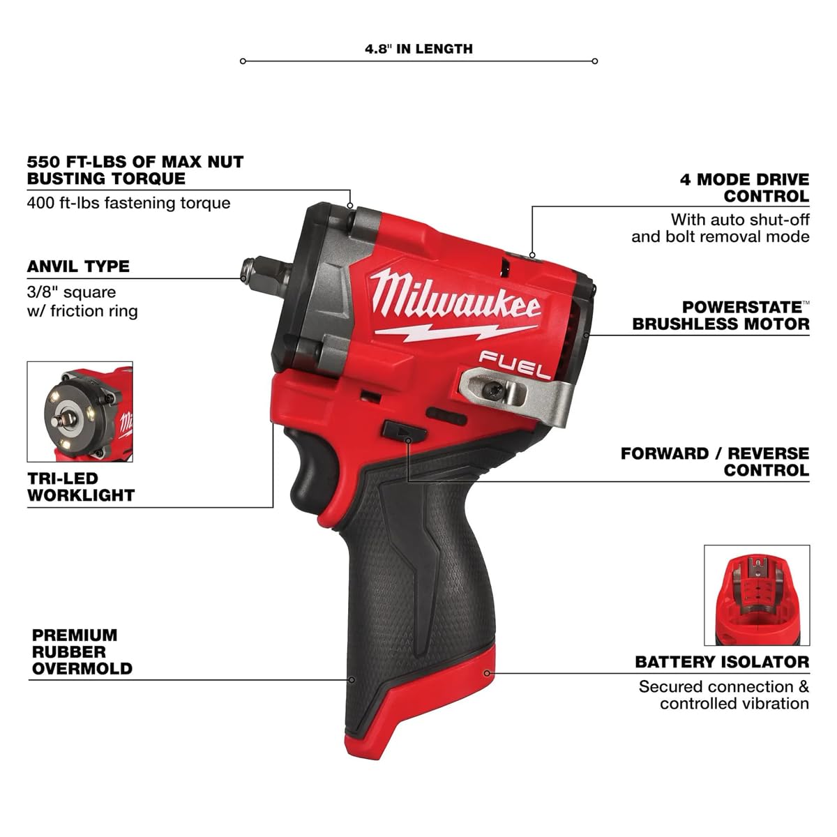 Milwaukee Wrench 2562-20 – view 3