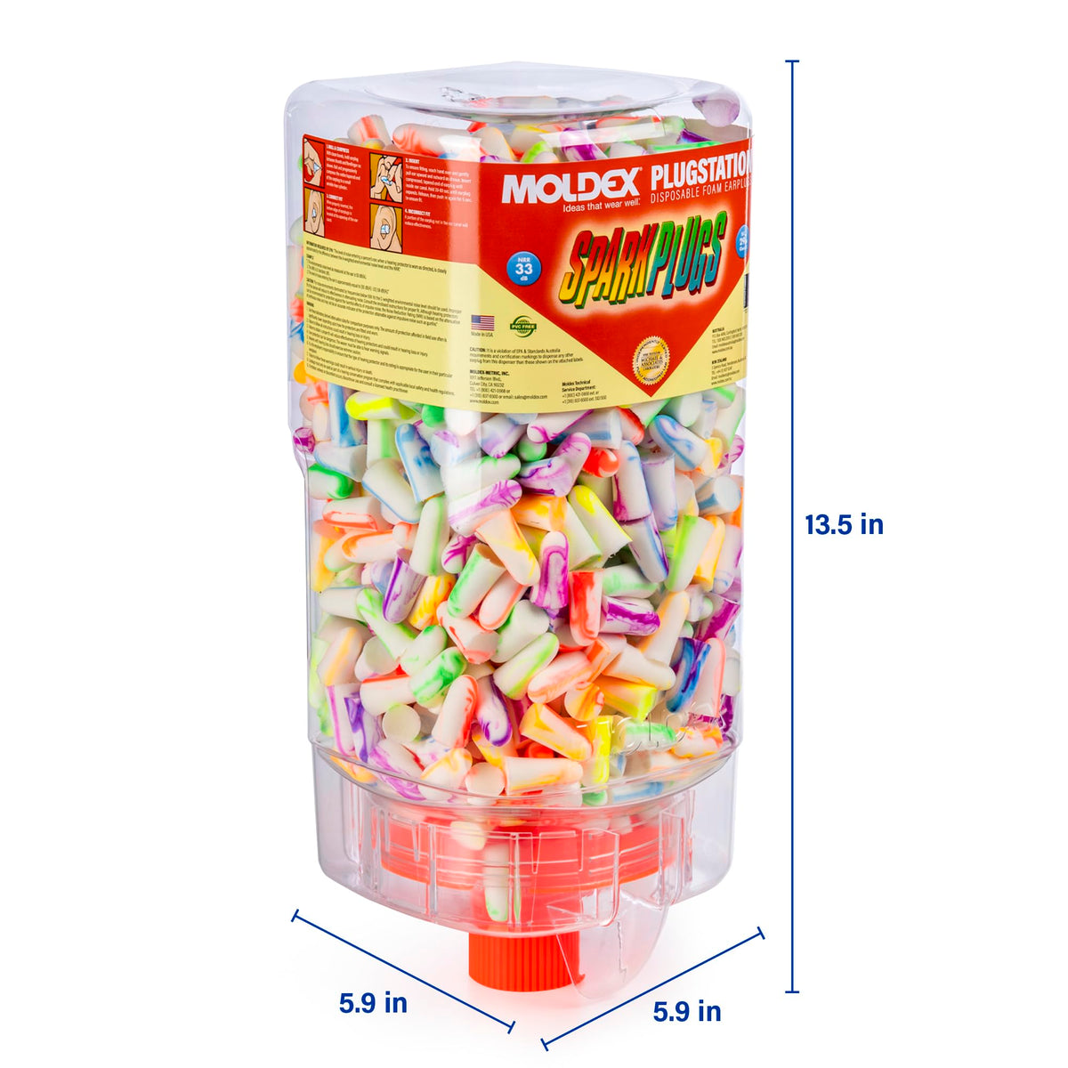 Moldex Earplug 6645, 1 pair (Pack of 500) – view 7