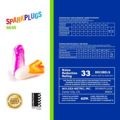 Moldex Earplug 6645, 1 pair (Pack of 500) – view 8