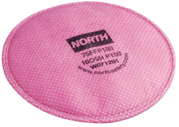NORTH Safety Mask Replacement Filter 75FFP100, 1.25 Inch x 4.5 Inch