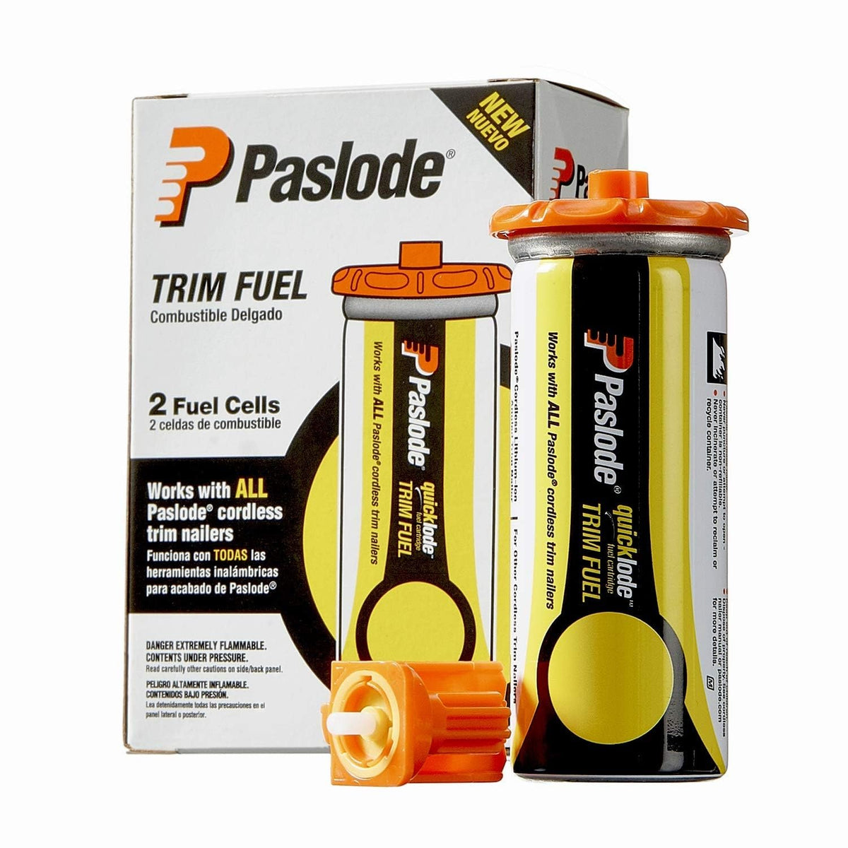 Paslode Tools 816007, Universal Short Yellow Trim Fuel 2-Pack