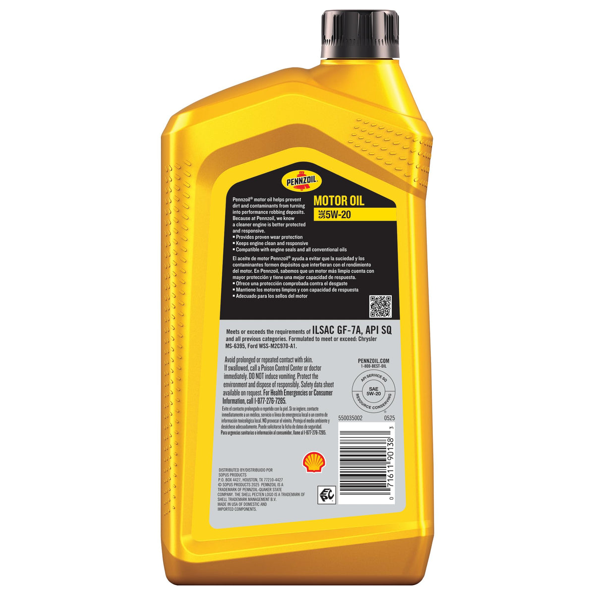 Pennzoil 550035002 Motor Oil, 1 qt, Pack of 6 – view 2