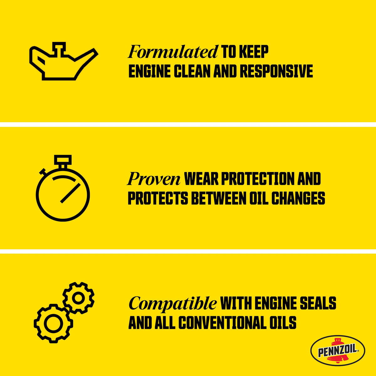 Pennzoil 550035002 Motor Oil, 1 qt, Pack of 6 – view 3