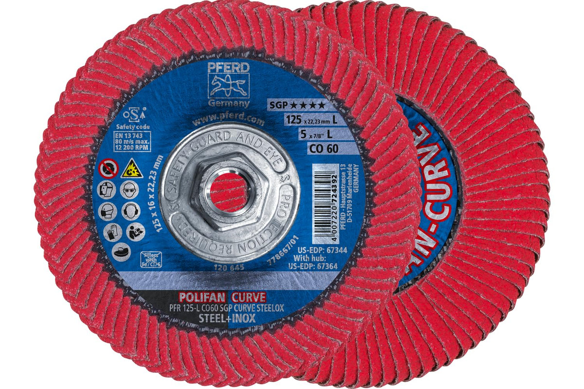 PFERD Abrasive Wheels 672001, 5" x 5/8-11" Large