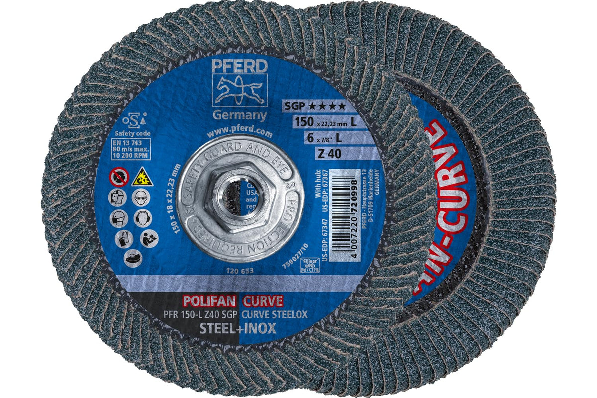 PFERD Abrasive Wheels 67367, 6" x 5/8-11" Large