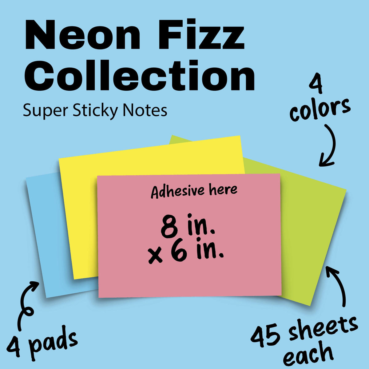 Post-it Self Stick Note 6845-SSP, 6.1" x 8" – view 2