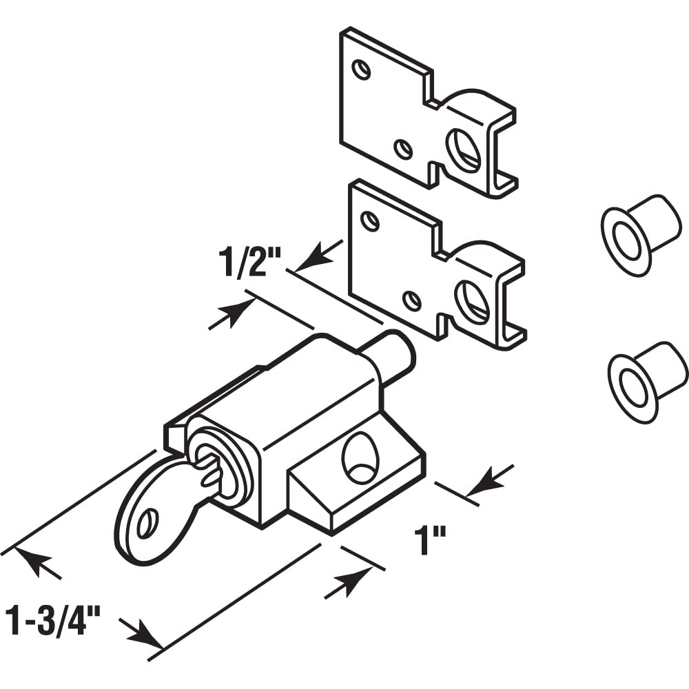 PRIME-LINE Lock U 9861, 1-3/4 in. – view 2