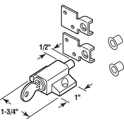 PRIME-LINE Lock U 9861, 1-3/4 in. – view 2