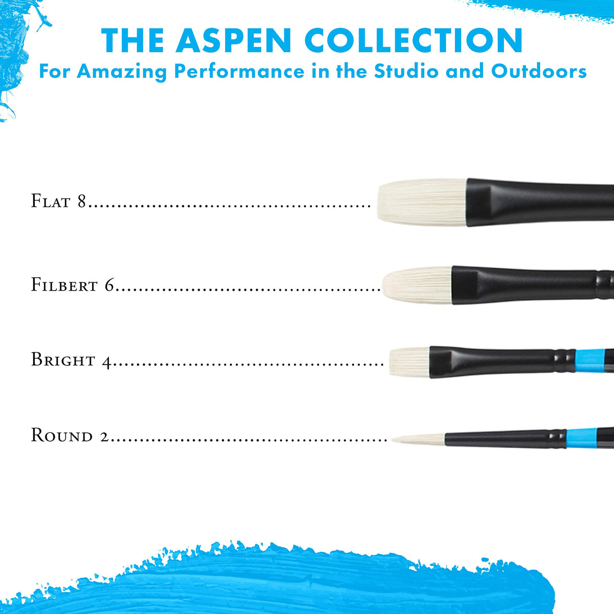 Princeton Art & Brush Company Paint Brush P6500SET400, 4 Piece – view 5