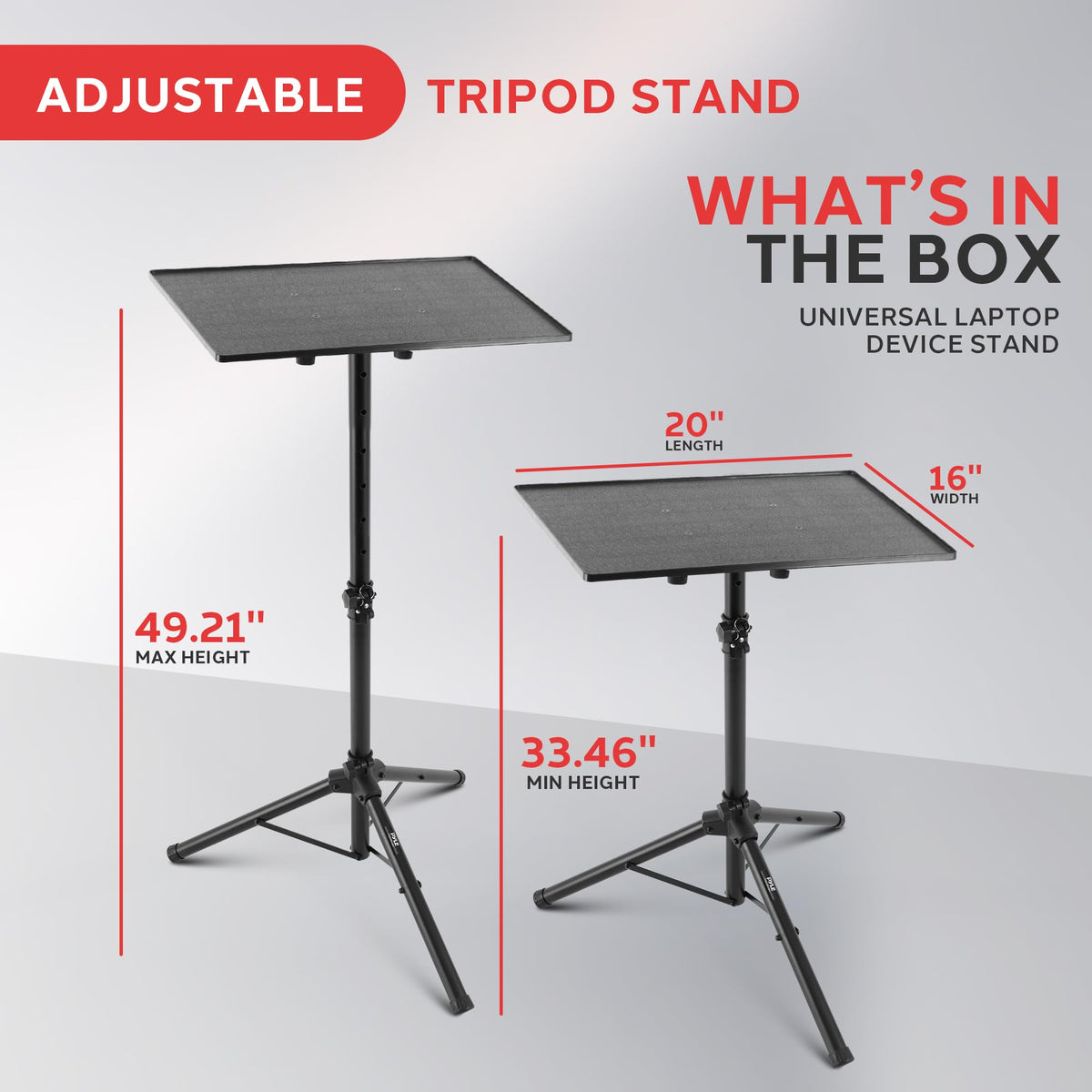 Pyle Item Stand PLPTS4, 28'' to 46" – view 6