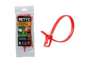 RETYZ Cable Tie EVT-S06RD-HA, 20 Pack