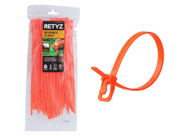 RETYZ Cable Tie EVT-S10FO-TA, 100 Pack