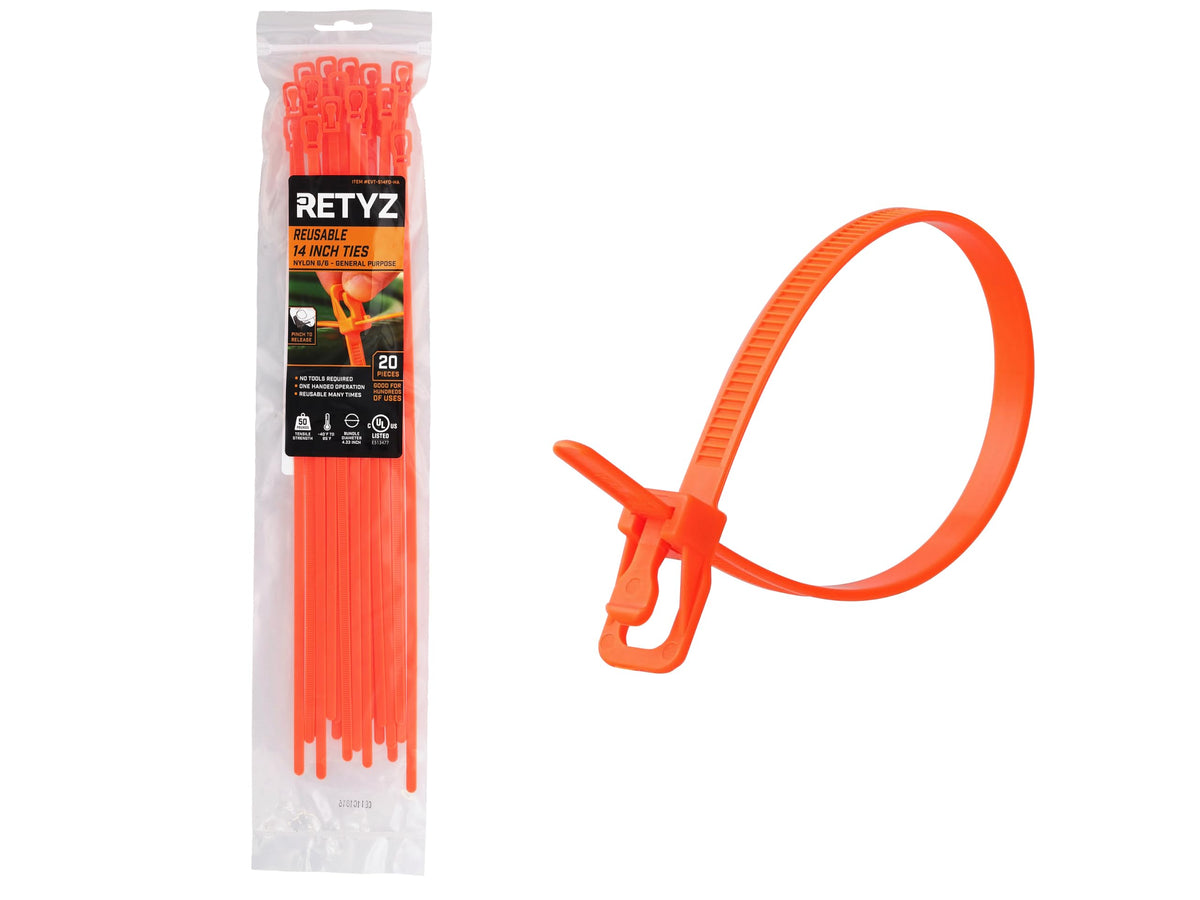 RETYZ Cable Tie EVT-S14FO-HA, 20 Pack