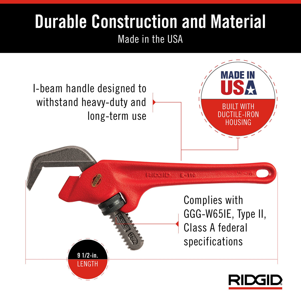 RIDGID Wrench 31305, 9-1/2" – view 6