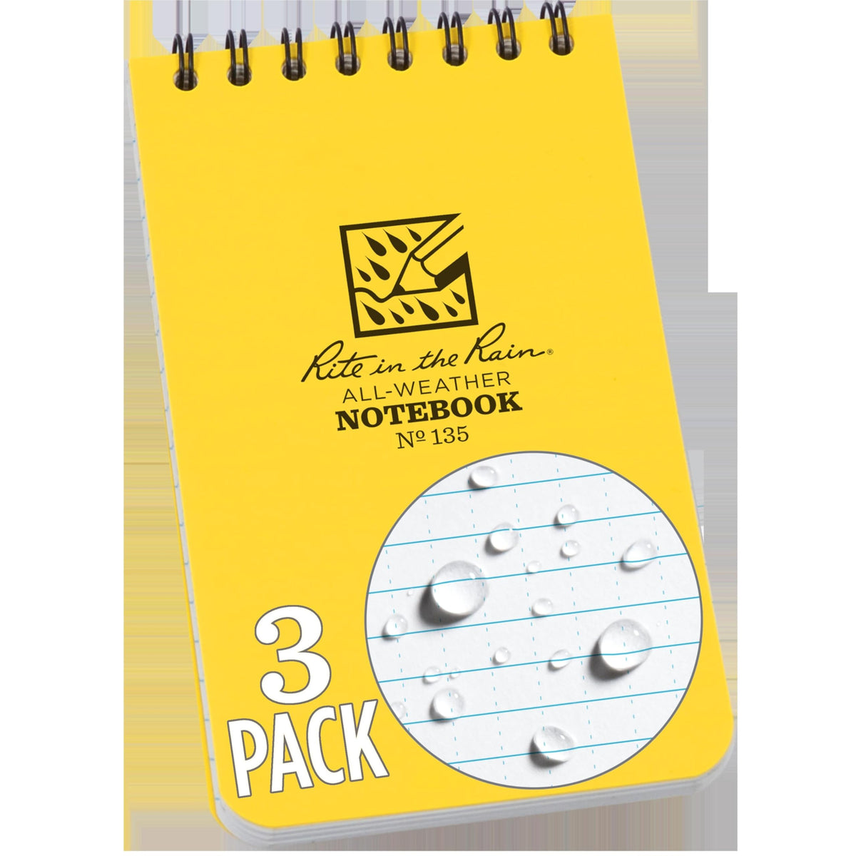 Rite in the Rain Blank Book 135-3, 3 Pack