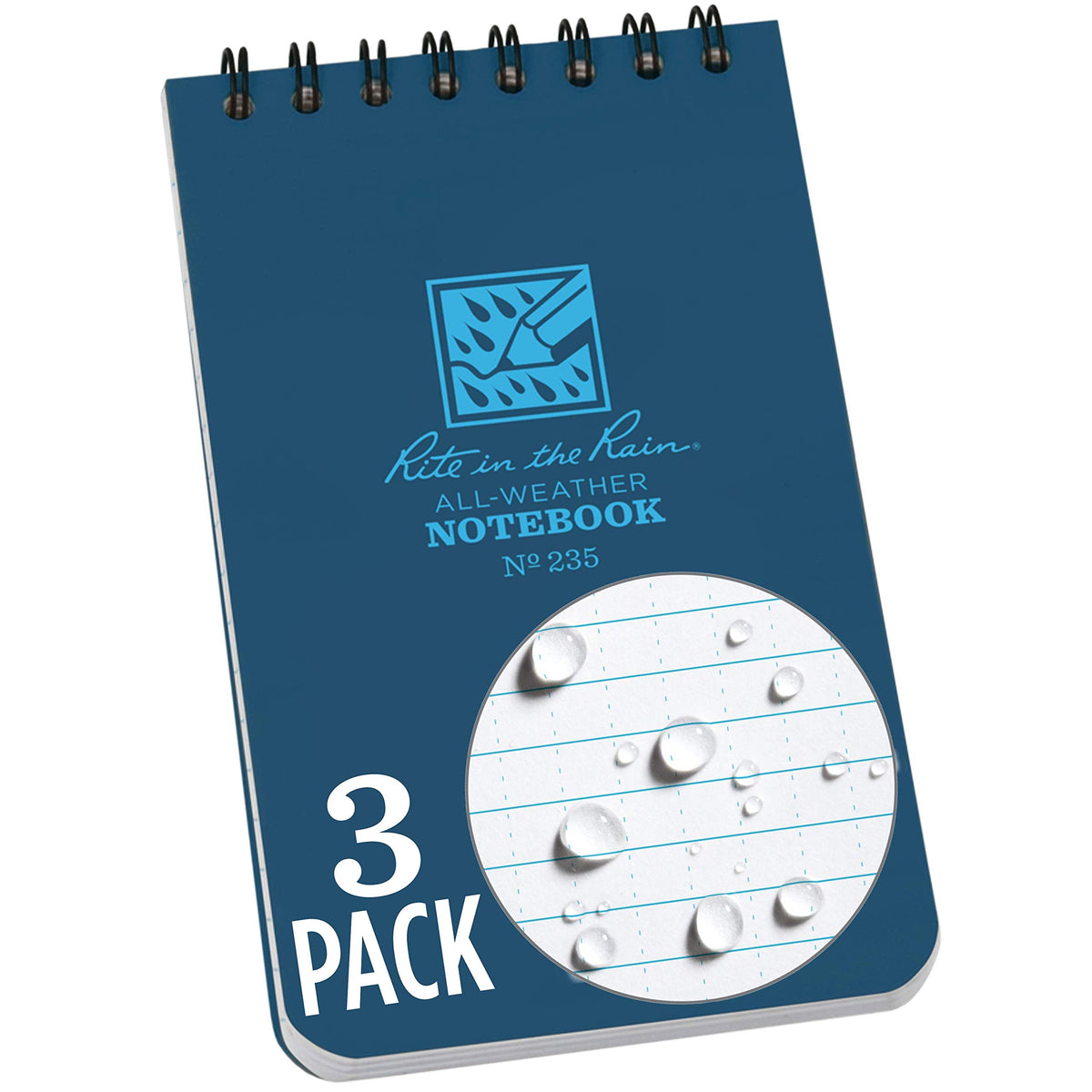 Rite in the Rain Blank Book 235-3, 3 Pack