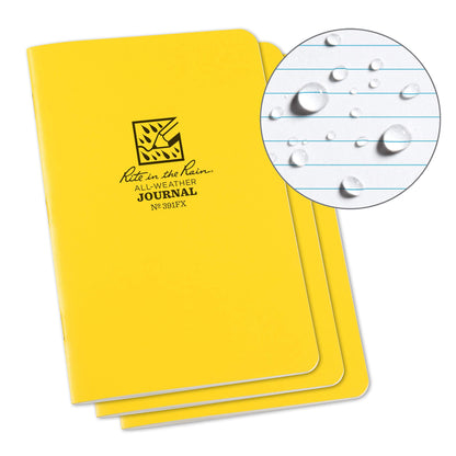 Rite in the Rain Blank Book 391FX, 4.625" x 7", 3 Pack – view 7