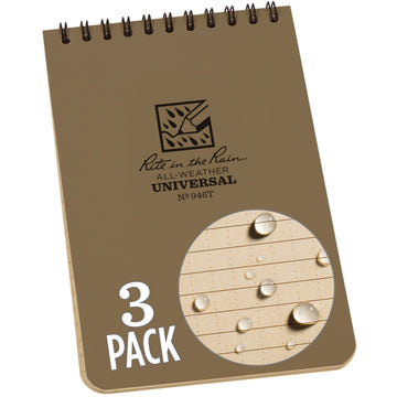 Rite in the Rain Blank Book 946T-3, 3 Pack