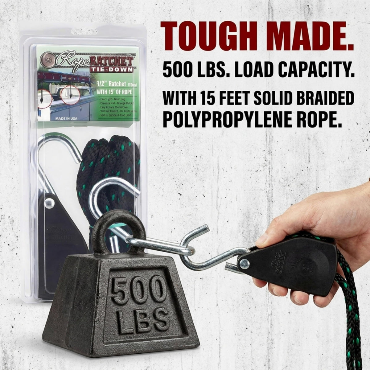 Rope Ratchet Cargo Strap 10035, 15 ft Long – view 2