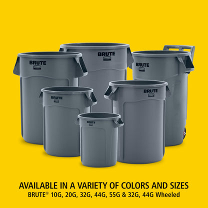 Rubbermaid Commercial Products Trash Can FG261000WHT, 10 Gallon – view 8