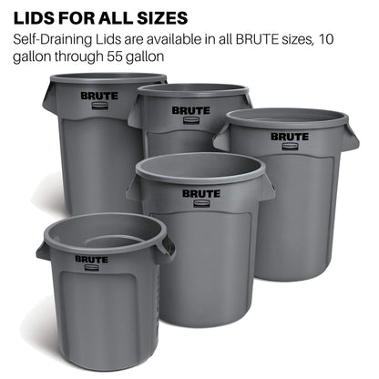Rubbermaid Commercial Products Trash Can FG261960WHT, 20 Gallon – view 5