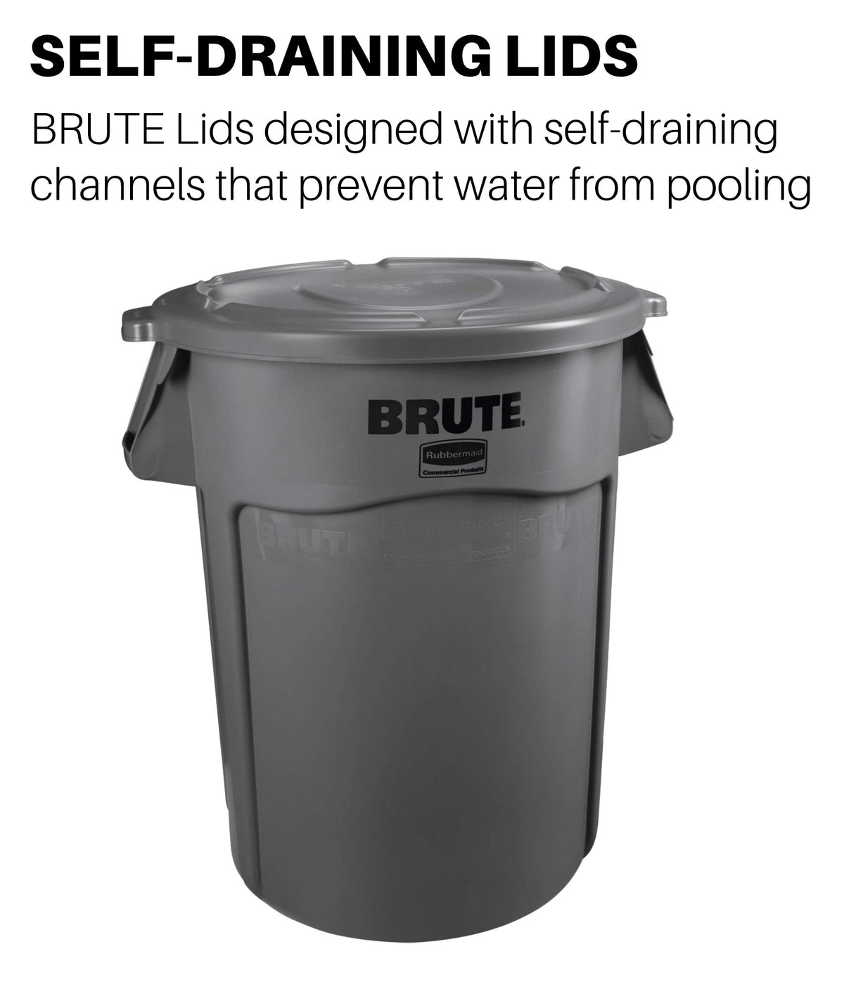 Rubbermaid Commercial Products Trash Can FG263100BLUE, 32 Gallon – view 2