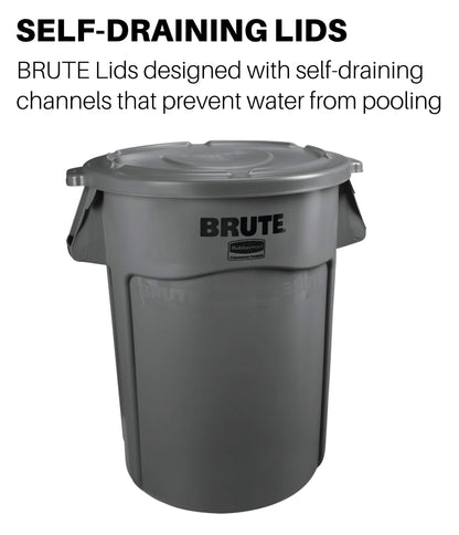 Rubbermaid Commercial Products Trash Can FG263100BLUE, 32 Gallon – view 2