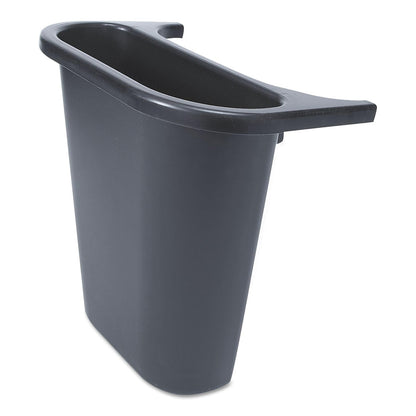 Rubbermaid Commercial Products Trash Can FG295073BLA, Side Bin