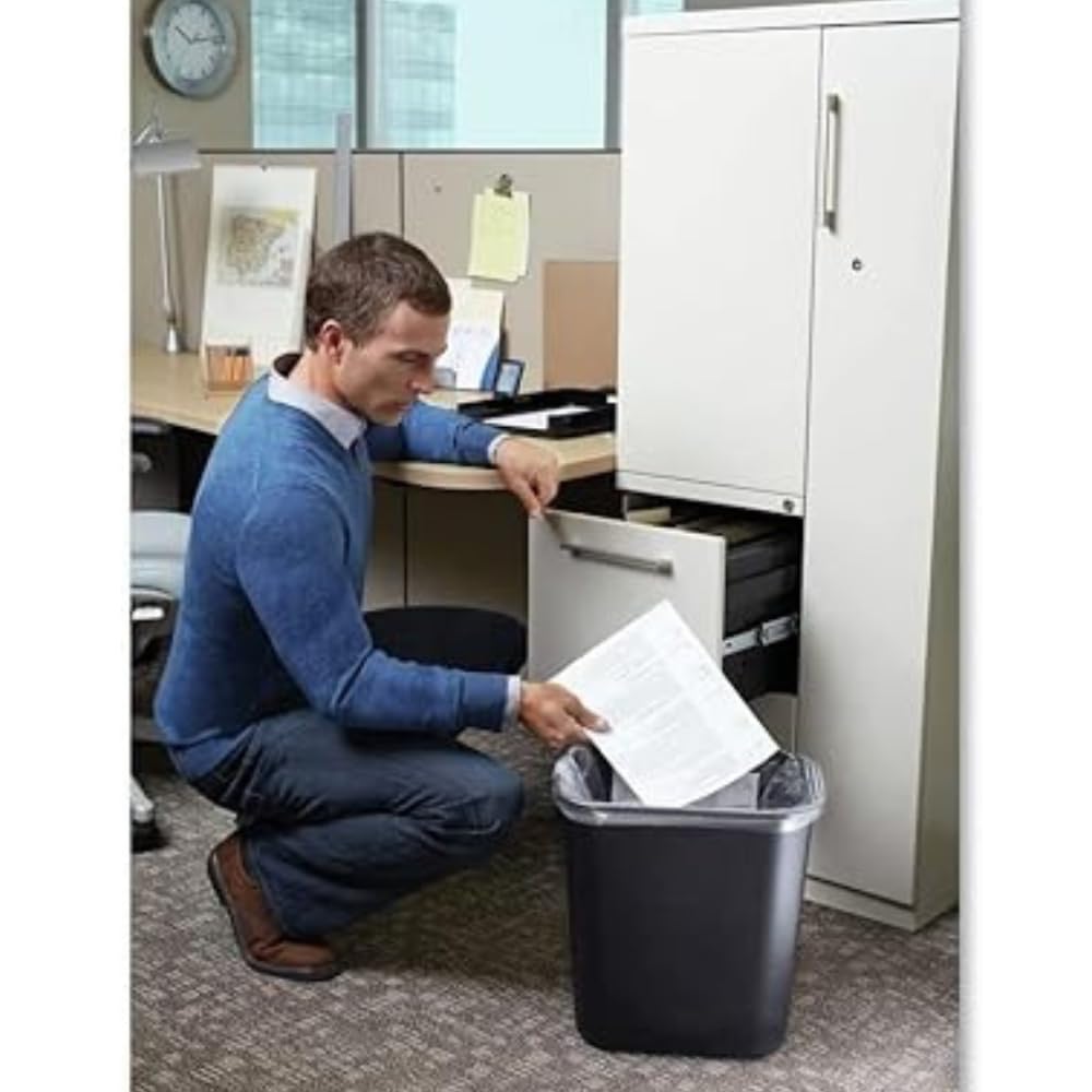 Rubbermaid Commercial Products Trash Can FG295500BLA, Medium – view 5
