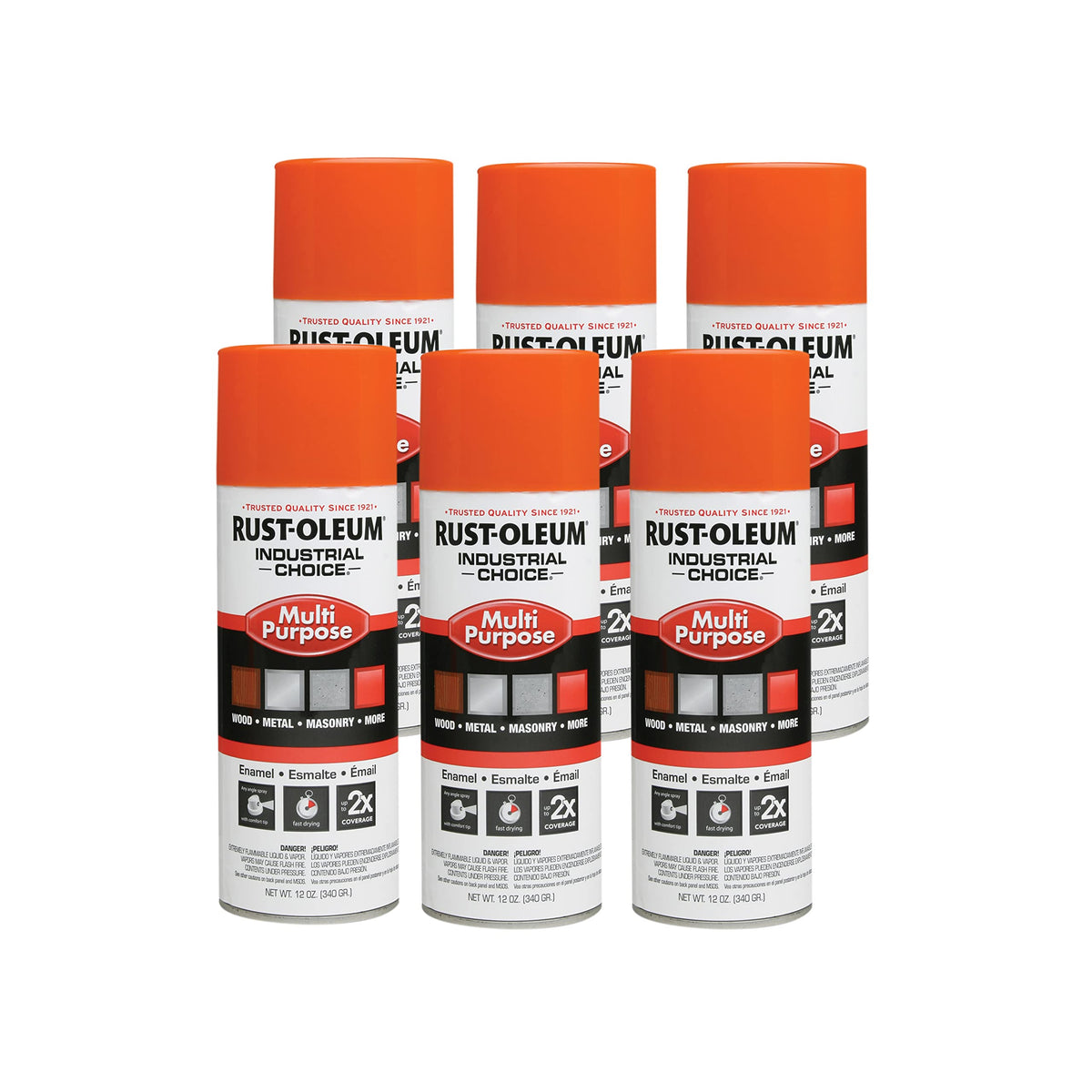 Rust-Oleum Paint 1653830, 12 Ounce (Pack of 6)