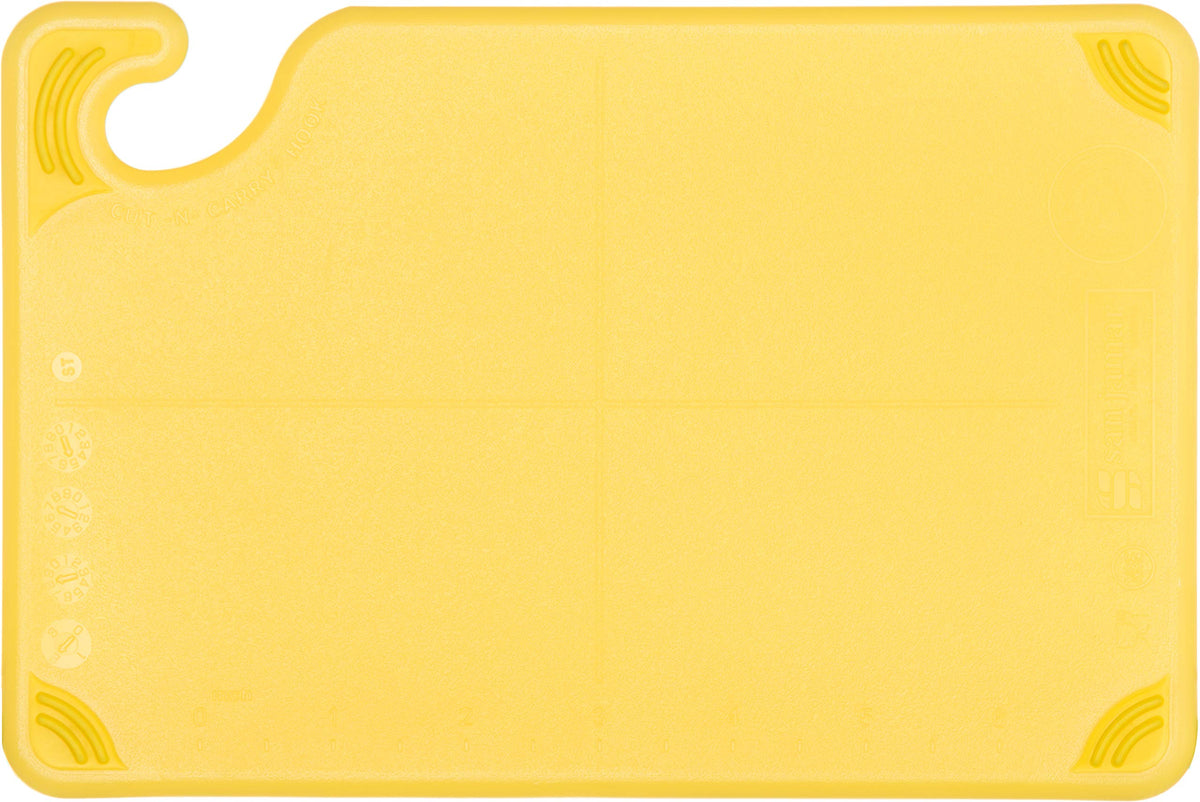 San Jamar Cutting Board CBG6938YL, 9" x 6"