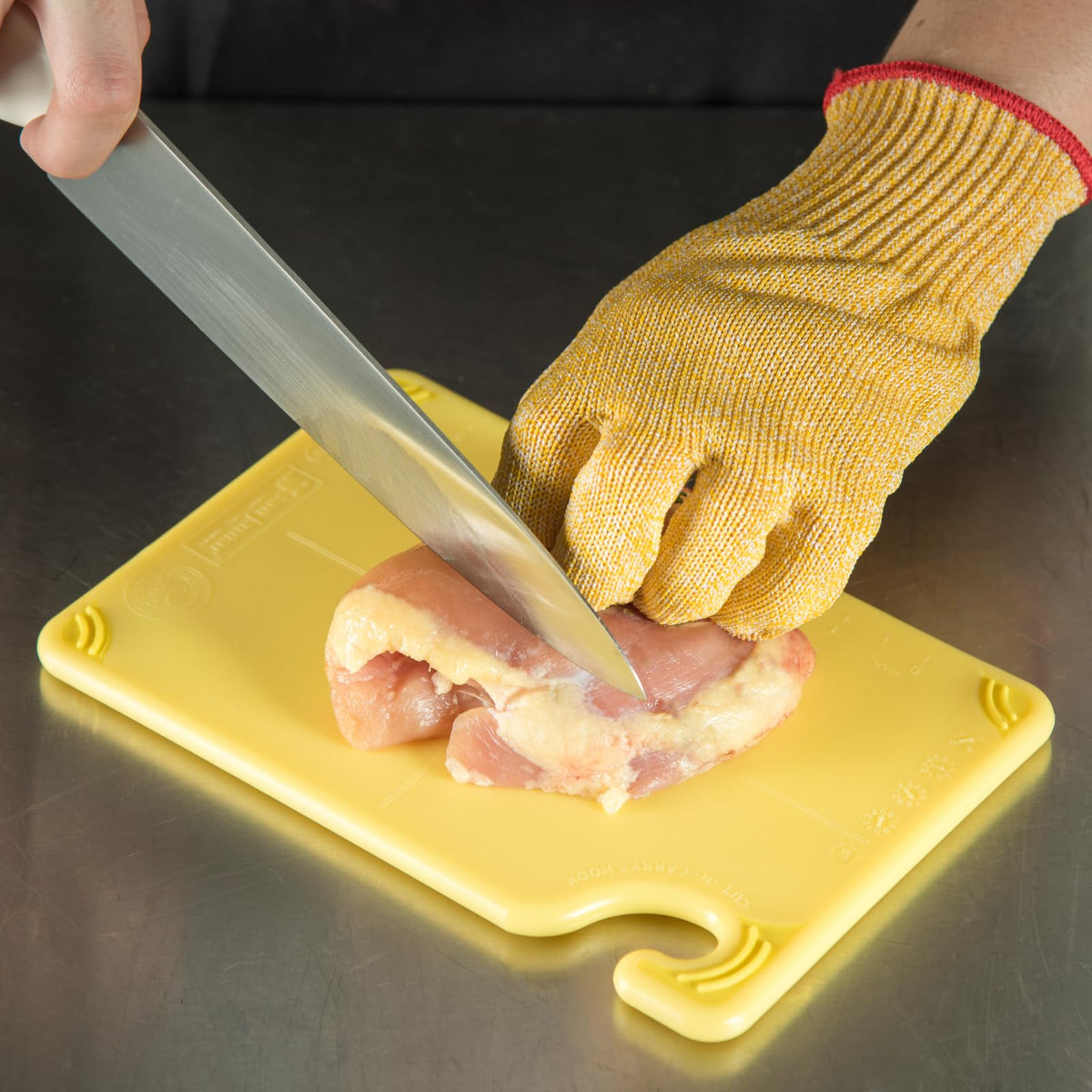 San Jamar Cutting Board CBG6938YL, 9" x 6" – view 2