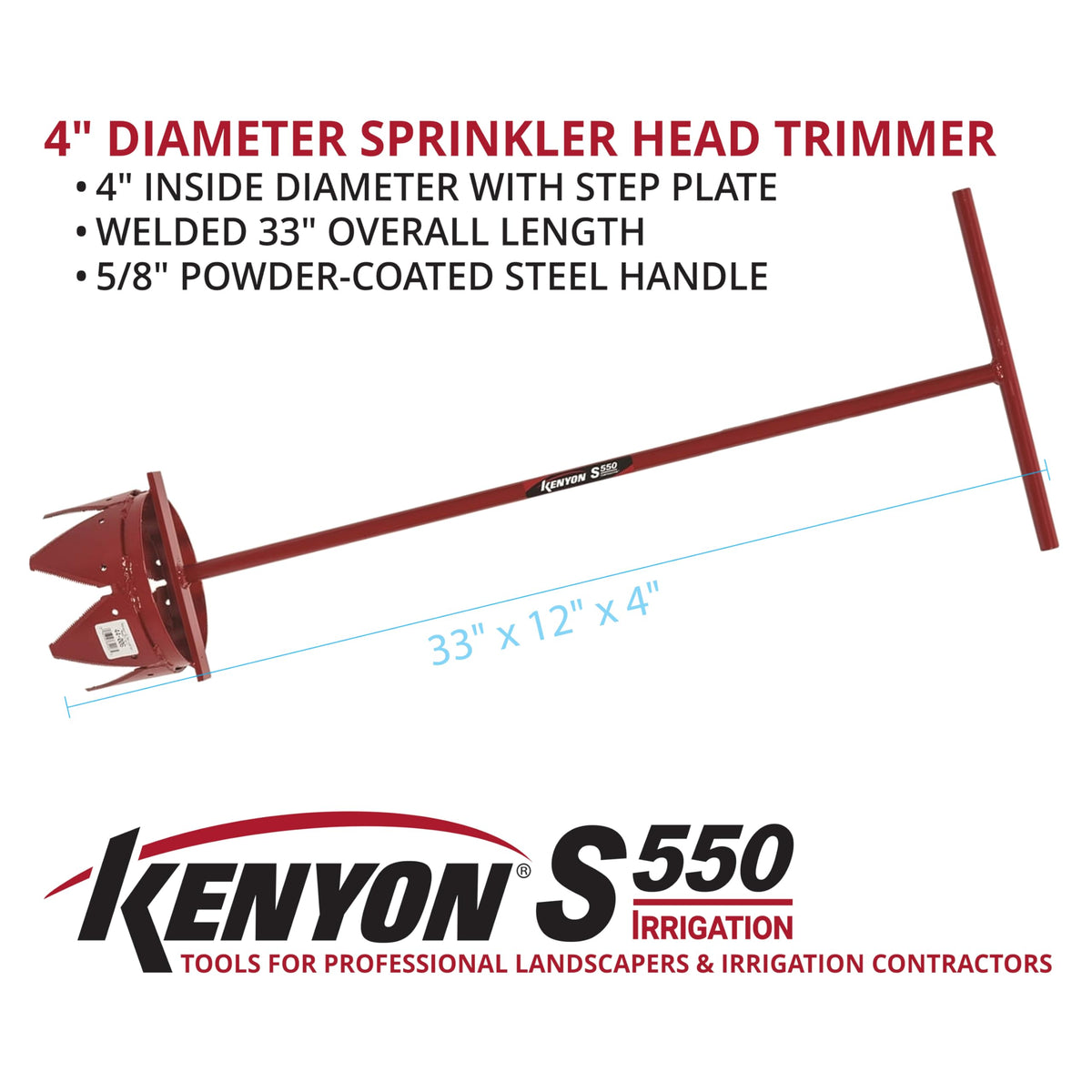 Seymour Irrigation Sprinkler 85424GR, 4" Diameter – view 3