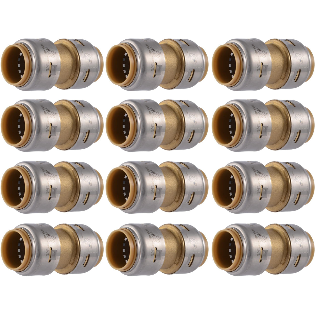 SharkBite Hose Pipe Fitting UR016, 3/4 in., 12 Pack