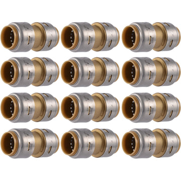SharkBite Hose Pipe Fitting UR016, 3/4 in., 12 Pack