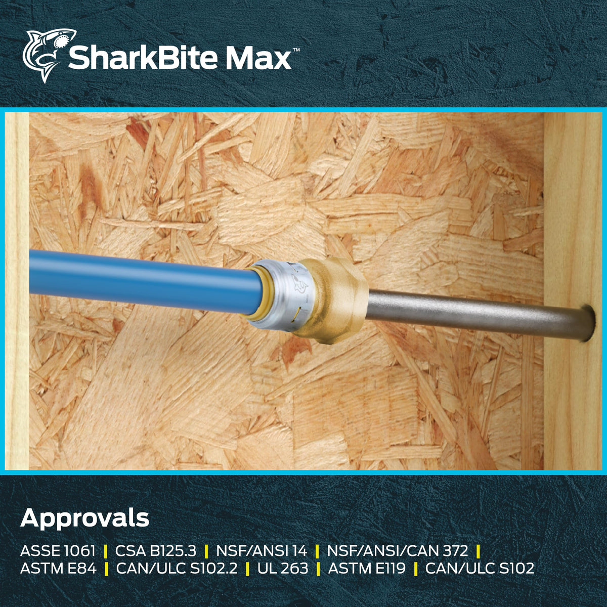 SharkBite Hose Pipe Fitting UR068, 1/2 in. x 3/4 in., 6 Pack – view 6