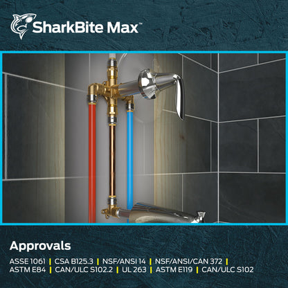 SharkBite Hose Pipe Fitting UR088, 3/4 in. PTC x 3/4 in. FNPT, 6 Pack – view 6