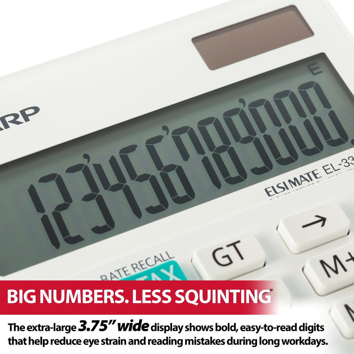Sharp Calculator EL-334WB, Each – view 2