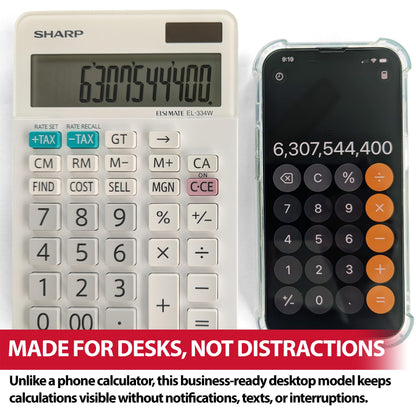 Sharp Calculator EL-334WB, Each – view 4