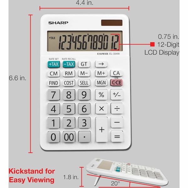 Sharp Calculator EL-334WB, Each – view 6