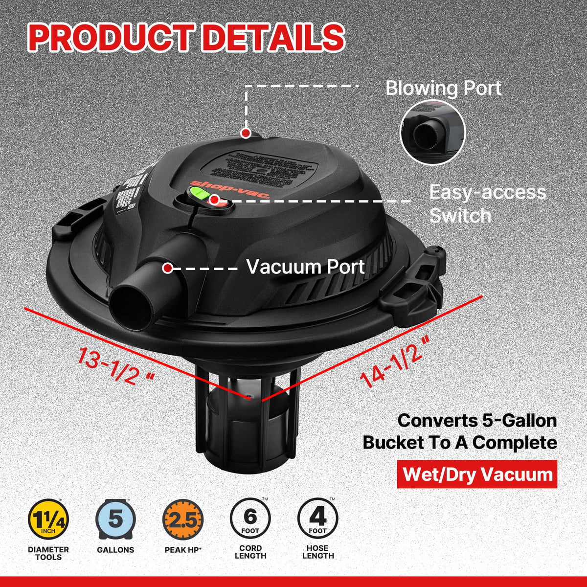 Shop-Vac Vacuum Cleaner 5430093 – view 3