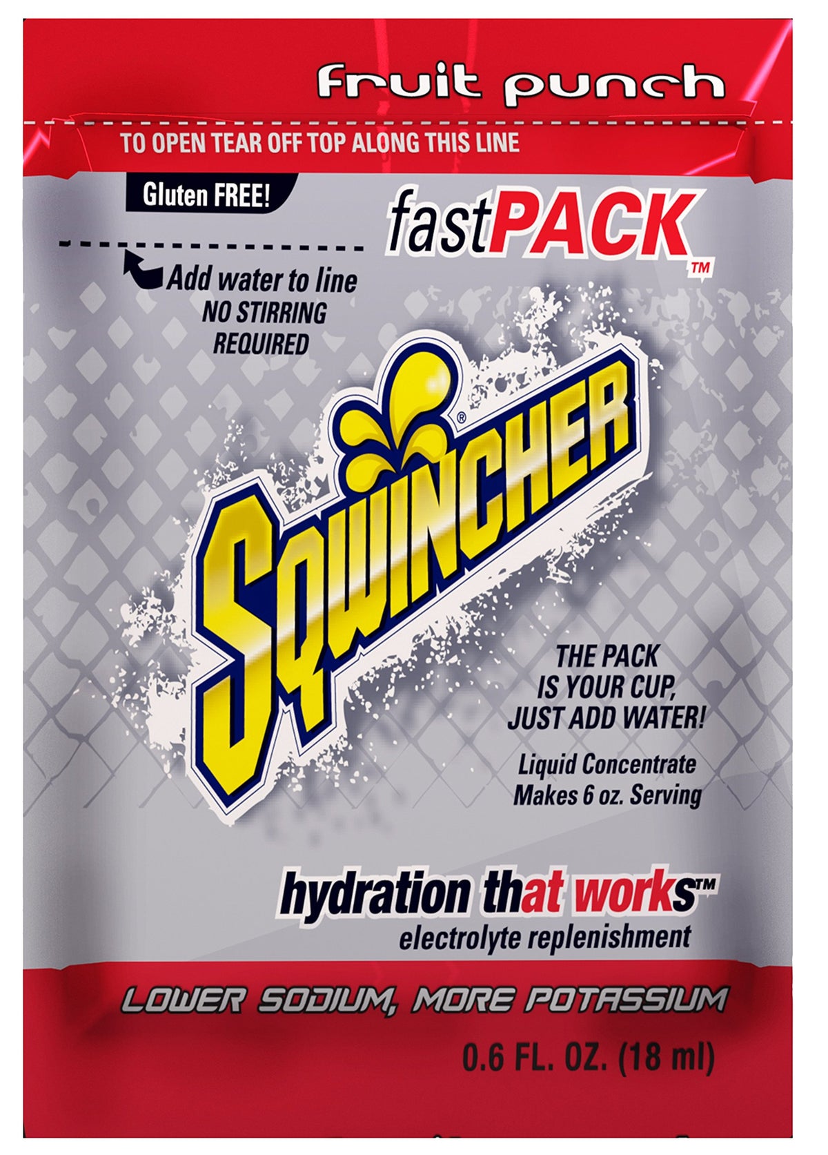 Sqwincher Flavored Drink Concentrate 015305-FP, 0.6 Fl Oz (Pack of 50)