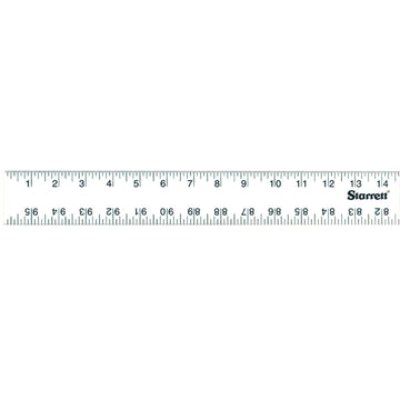 Starrett Ruler ASE-96, 96" Length x 2" Width x .125" Thick